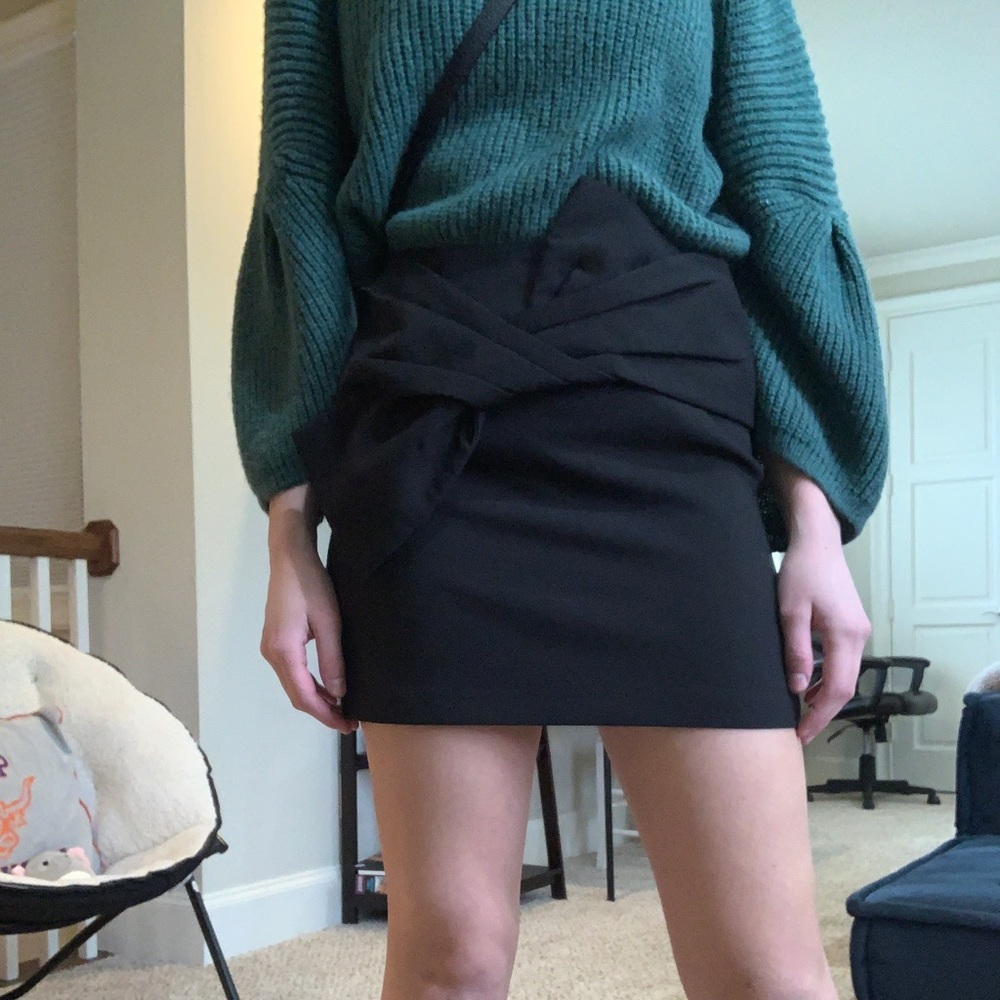 Black Bow Detail Skirt